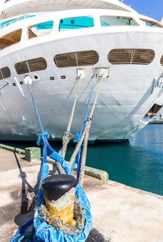 NASSAU, BAHAMAS - SEPTEMBER, 06, 2014: Royal Caribbean's ship, Majesty of the Seas in the Port of the Bahamas on September 06, 2014