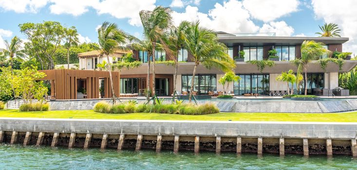 Luxurious mansion in Miami Beach, florida U.S.A.