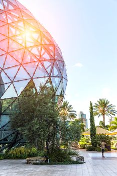 ST. PETERSBURG, FLORIDA - SEPTEMBER 2: Exterior of Salvador Dali Museum September 02, 2014 in St. Petersburg, FL. The museum has one of the largest collection of the works of Salvador Dali in the world.