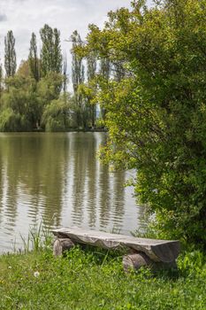 A lake with nice reflection of trees on water