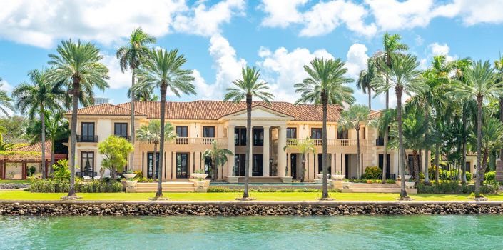 Luxurious mansion in Miami Beach, florida U.S.A.