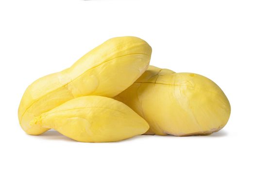 Durian fruit at Thailand isolated on white background with clipping path.