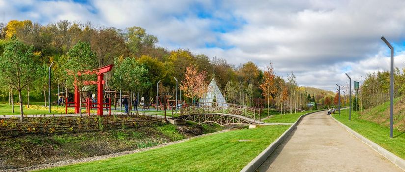 07.11.2020. Uman, Ukraine. Fantasy park Nova Sofiyivka in Uman, Ukraine, on a sunny autumn day