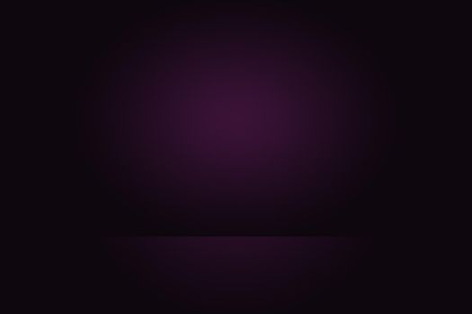 Studio Background Concept - Dark Gradient purple studio room background for product