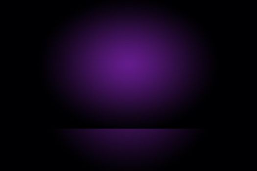 Studio Background Concept - Dark Gradient purple studio room background for product