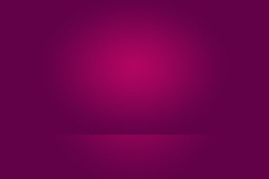 Studio Background Concept - Dark Gradient purple studio room background for product