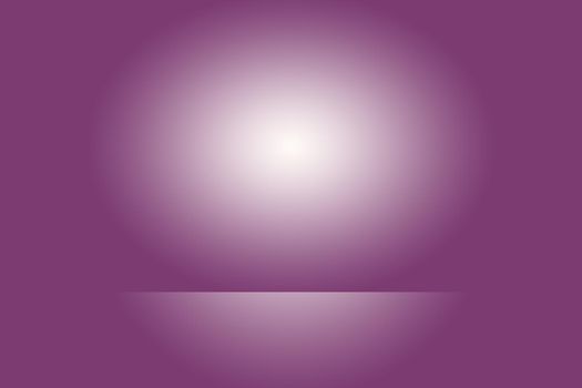 Studio Background Concept - Dark Gradient purple studio room background for product