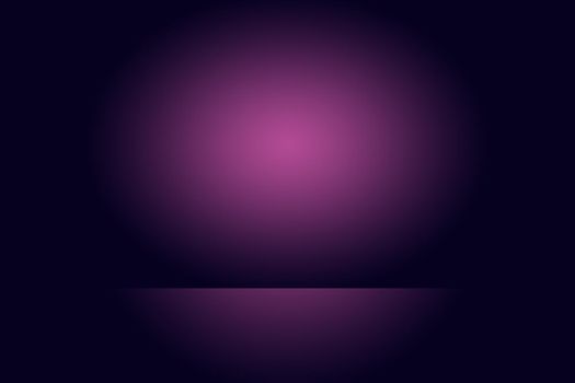 Studio Background Concept - Dark Gradient purple studio room background for product