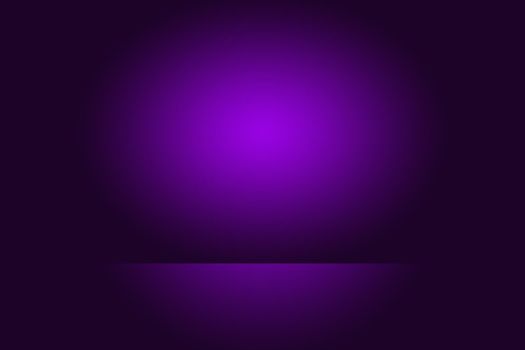 Studio Background Concept - Dark Gradient purple studio room background for product