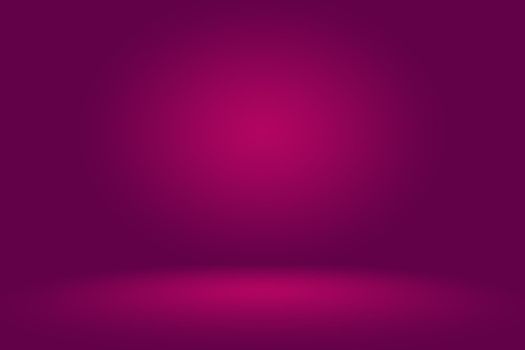 Studio Background Concept - Dark Gradient purple studio room background for product