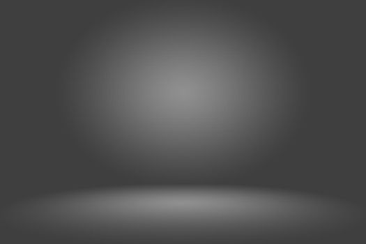 Abstract dark gray template blank space dark gradient wall.Dark gray empty room studio gradient used for montage or display your products