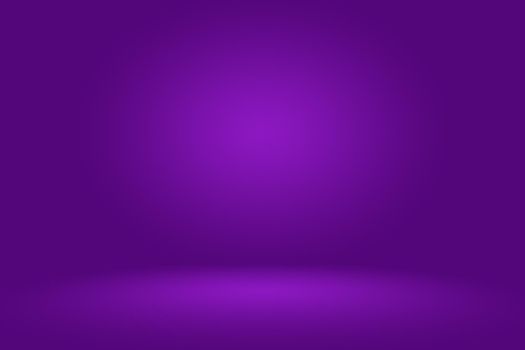 Studio Background Concept - Dark Gradient purple studio room background for product