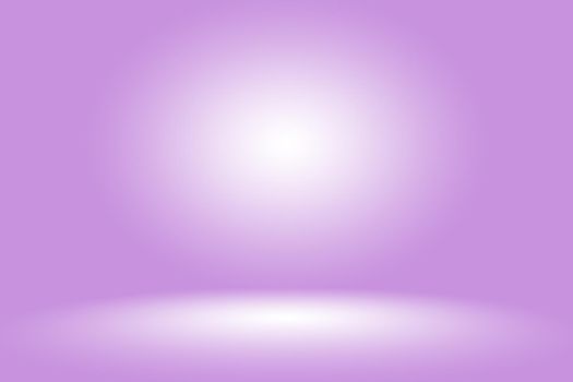 Studio Background Concept - Dark Gradient purple studio room background for product