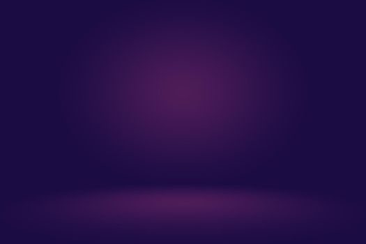 Studio Background Concept - Dark Gradient purple studio room background for product