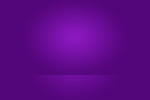 Studio Background Concept - Dark Gradient purple studio room background for product