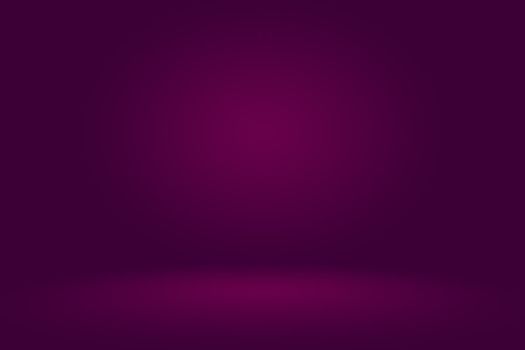 Studio Background Concept - Dark Gradient purple studio room background for product