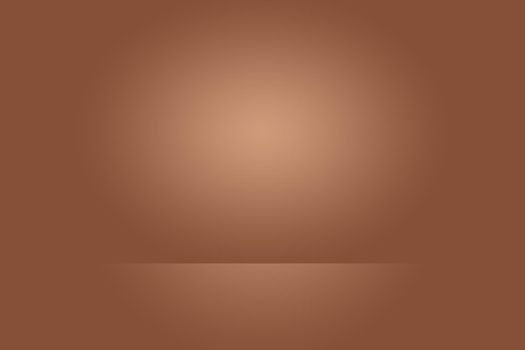 Abstract brown gradient well used as background for product display