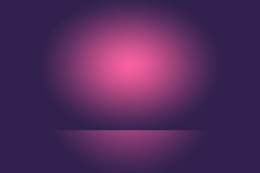 Studio Background Concept - Dark Gradient purple studio room background for product