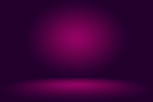 Studio Background Concept - Dark Gradient purple studio room background for product