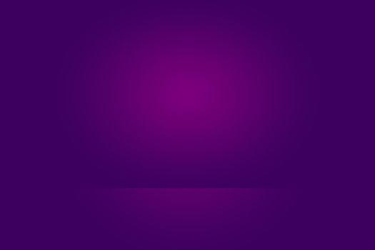 Studio Background Concept - Dark Gradient purple studio room background for product