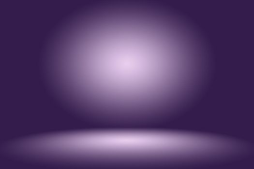 Studio Background Concept - Dark Gradient purple studio room background for product