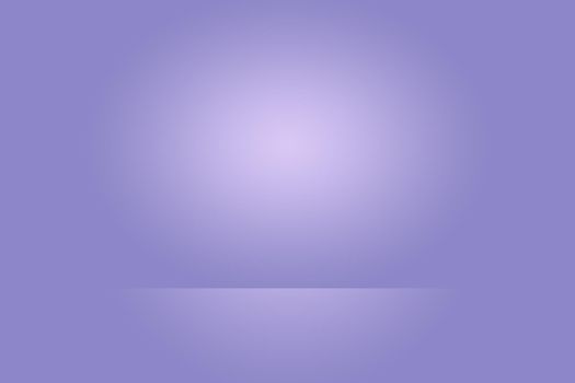 Studio Background Concept - Dark Gradient purple studio room background for product