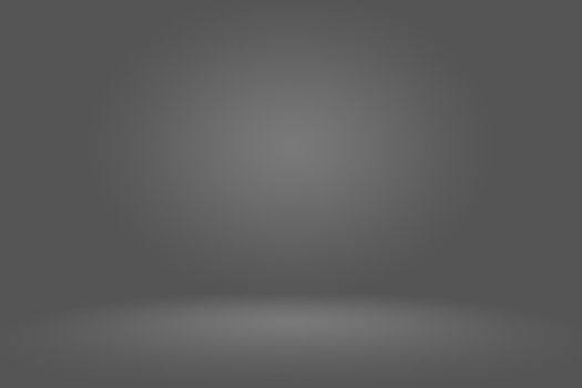 Abstract dark gray template blank space dark gradient wall.Dark gray empty room studio gradient used for montage or display your products