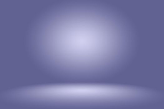 Studio Background Concept - Dark Gradient purple studio room background for product