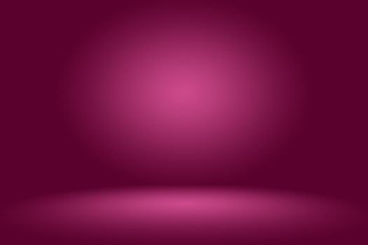 Studio Background Concept - Dark Gradient purple studio room background for product