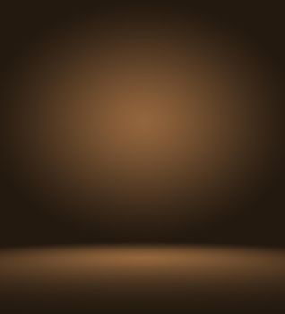 Abstract luxury dark brown and brown gradient with border brown vignette, Studio backdrop - well use as backdrop background, board, studio background.