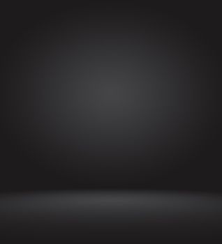 Abstract luxury blur dark grey and black gradient, used as background studio wall for display your products