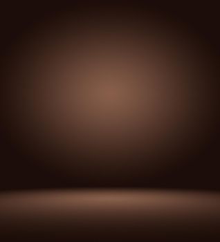 Abstract luxury dark brown and brown gradient with border brown vignette, Studio backdrop - well use as backdrop background, board, studio background.