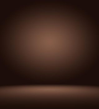 Abstract luxury dark brown and brown gradient with border brown vignette, Studio backdrop - well use as backdrop background, board, studio background.