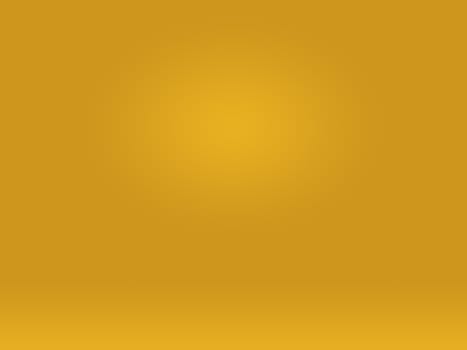 Abstract Luxury Gold yellow gradient studio wall, well use as background,layout,banner and product presentation