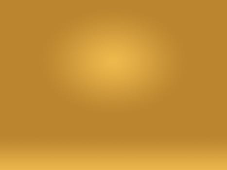 Abstract Luxury Gold yellow gradient studio wall, well use as background,layout,banner and product presentation