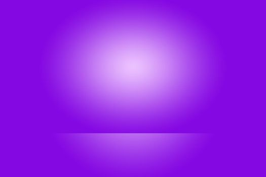 Studio Background Concept - Dark Gradient purple studio room background for product