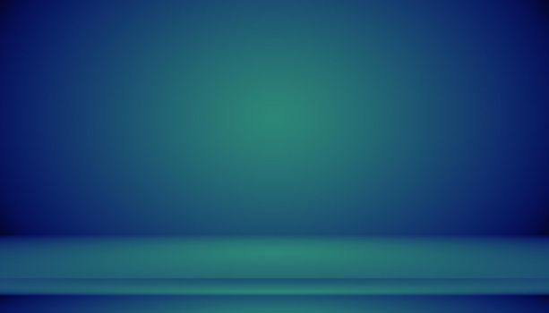 Blue gradient abstract background empty room with space for your text and picture.