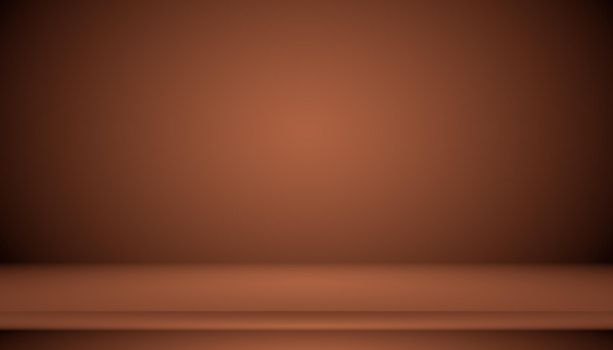 Abstract brown gradient well used as background for product display