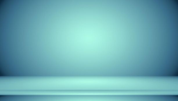 Blue gradient abstract background empty room with space for your text and picture.