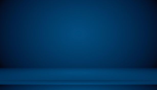 Blue gradient abstract background empty room with space for your text and picture.