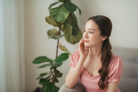 Beauty and skin care concept of a young asian woman.