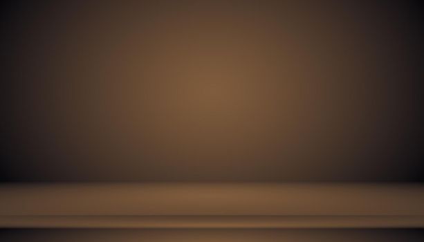 Abstract brown gradient well used as background for product display