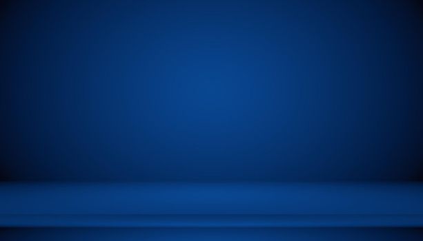 Blue gradient abstract background empty room with space for your text and picture.