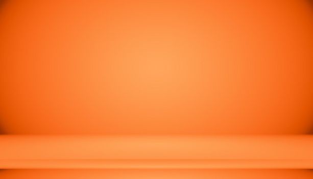 Abstract Smooth Orange background layout design,studio,room, web template ,Business report with smooth circle gradient color.