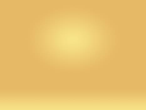 Abstract Luxury Gold yellow gradient studio wall, well use as background,layout,banner and product presentation