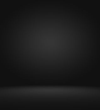 Abstract luxury blur dark grey and black gradient, used as background studio wall for display your products