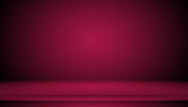 Studio Background Concept - Dark Gradient purple studio room background for product