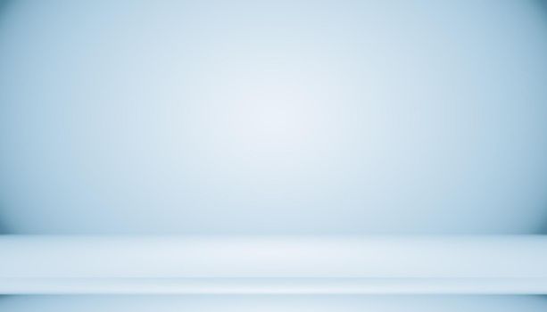 Blue gradient abstract background empty room with space for your text and picture.