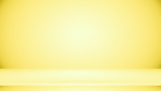 Abstract Luxury Gold yellow gradient studio wall, well use as background,layout,banner and product presentation