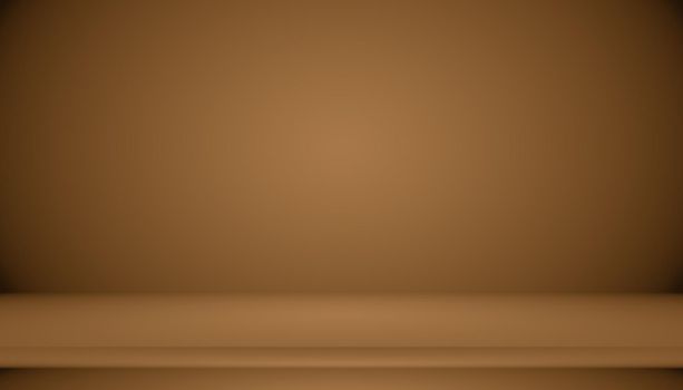 Abstract brown gradient well used as background for product display